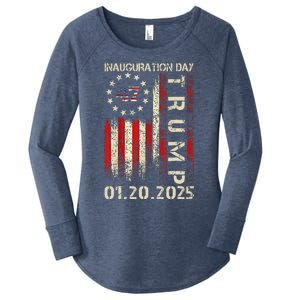 President Donald Trump Inauguration Day 2025 Memorabilia Usa Women's Perfect Tri Tunic Long Sleeve Shirt