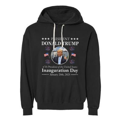 President Donald Trump Inauguration Day 2025 Garment-Dyed Fleece Hoodie