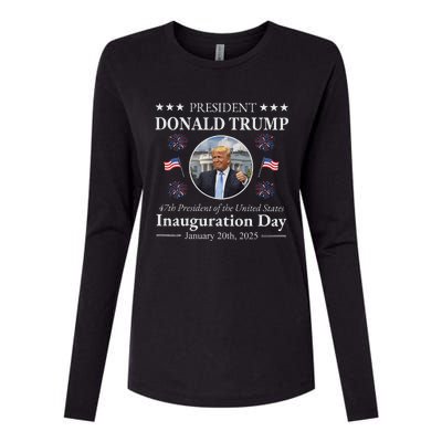 President Donald Trump Inauguration Day 2025 Womens Cotton Relaxed Long Sleeve T-Shirt