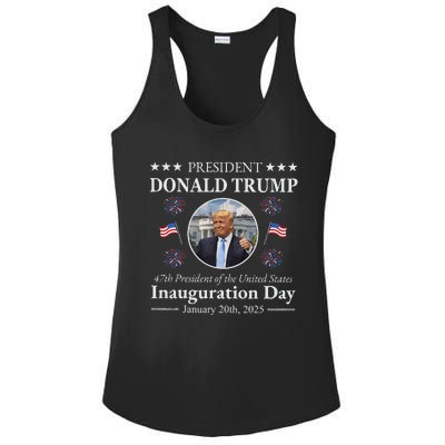 President Donald Trump Inauguration Day 2025 Ladies PosiCharge Competitor Racerback Tank