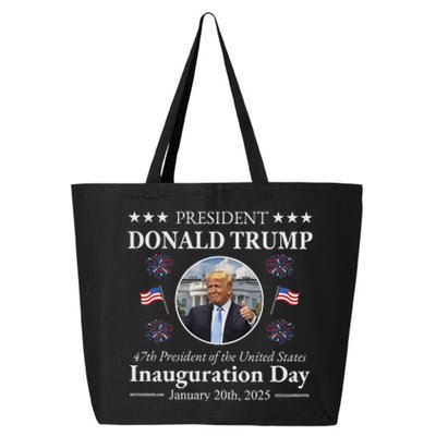 President Donald Trump Inauguration Day 2025 25L Jumbo Tote