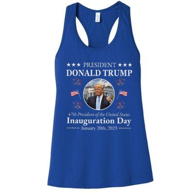 President Donald Trump Inauguration Day 2025 Women's Racerback Tank