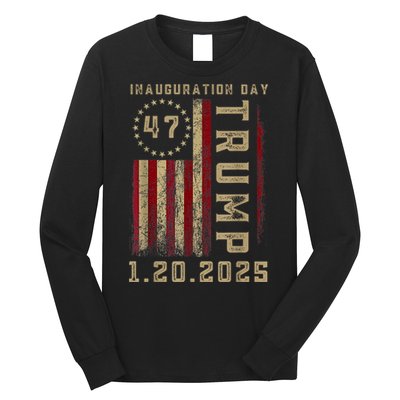 President Donald Trump Inauguration Day 2025 Memorabilia Long Sleeve Shirt
