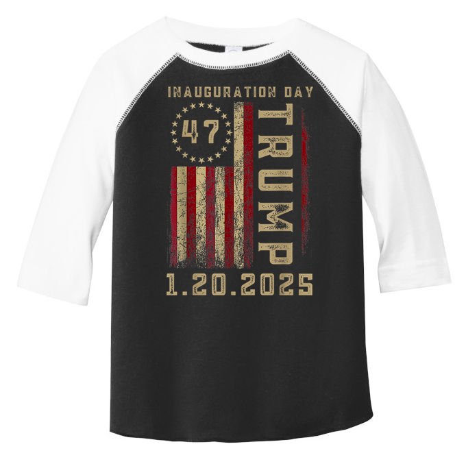 President Donald Trump Inauguration Day 2025 Memorabilia Toddler Fine Jersey T-Shirt