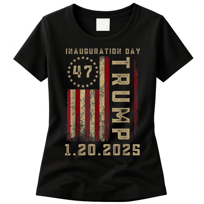 President Donald Trump Inauguration Day 2025 Memorabilia Womens T-Shirt