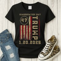President Donald Trump Inauguration Day 2025 Memorabilia Womens T-Shirt