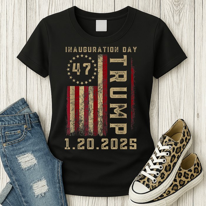 President Donald Trump Inauguration Day 2025 Memorabilia Womens T-Shirt