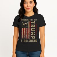 President Donald Trump Inauguration Day 2025 Memorabilia Womens T-Shirt