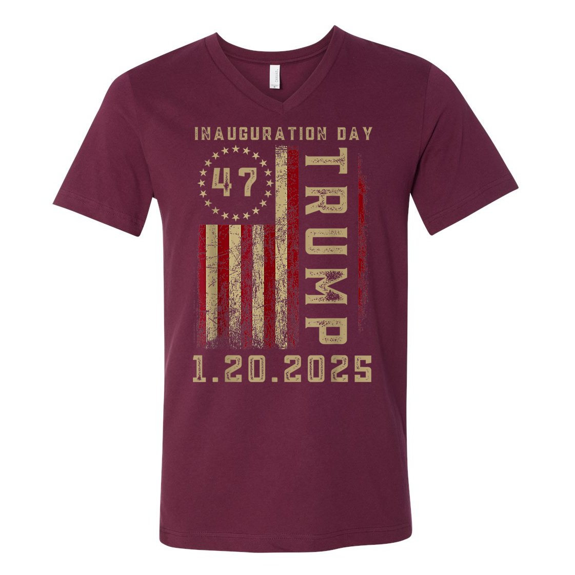 President Donald Trump Inauguration Day 2025 Memorabilia V-Neck T-Shirt