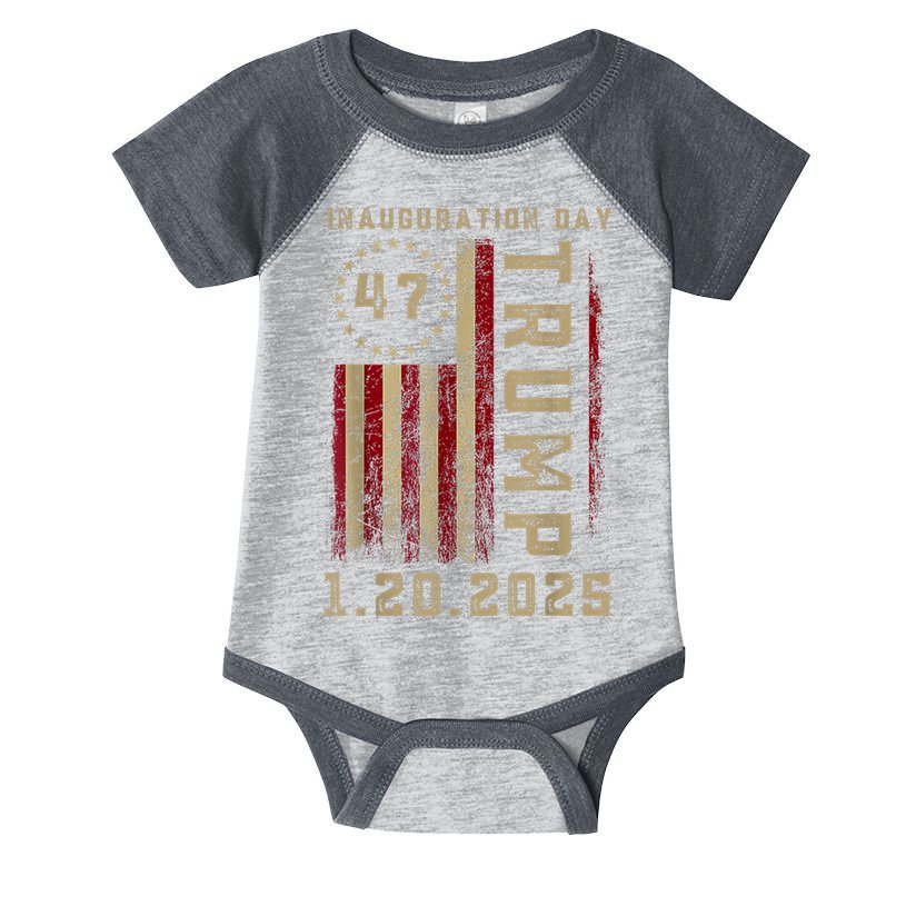 President Donald Trump Inauguration Day 2025 Memorabilia Infant Baby Jersey Bodysuit