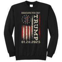 President Donald Trump Inauguration Day 2025 Usa Flag Sweatshirt