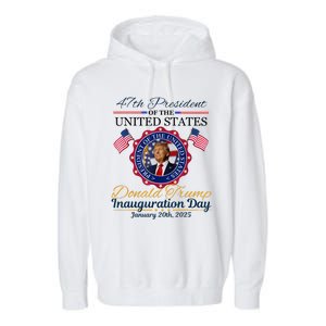 President Donald Trump Inauguration Day 2025 Memorabilia Garment-Dyed Fleece Hoodie