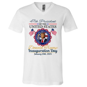 President Donald Trump Inauguration Day 2025 Memorabilia V-Neck T-Shirt