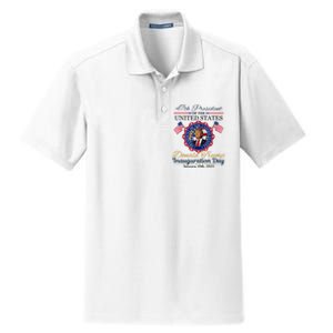 President Donald Trump Inauguration Day 2025 Memorabilia Dry Zone Grid Polo