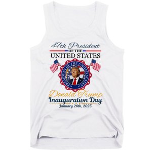 President Donald Trump Inauguration Day 2025 Memorabilia Tank Top