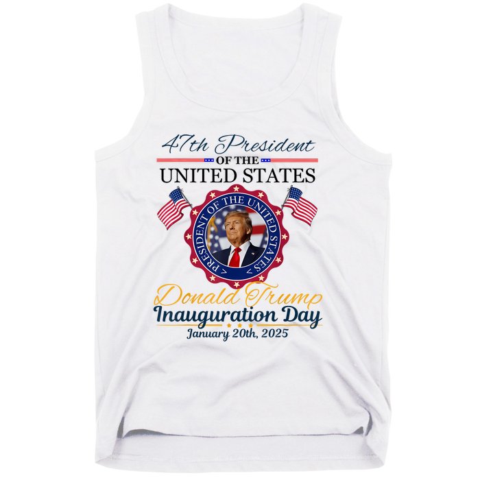 President Donald Trump Inauguration Day 2025 Memorabilia Tank Top