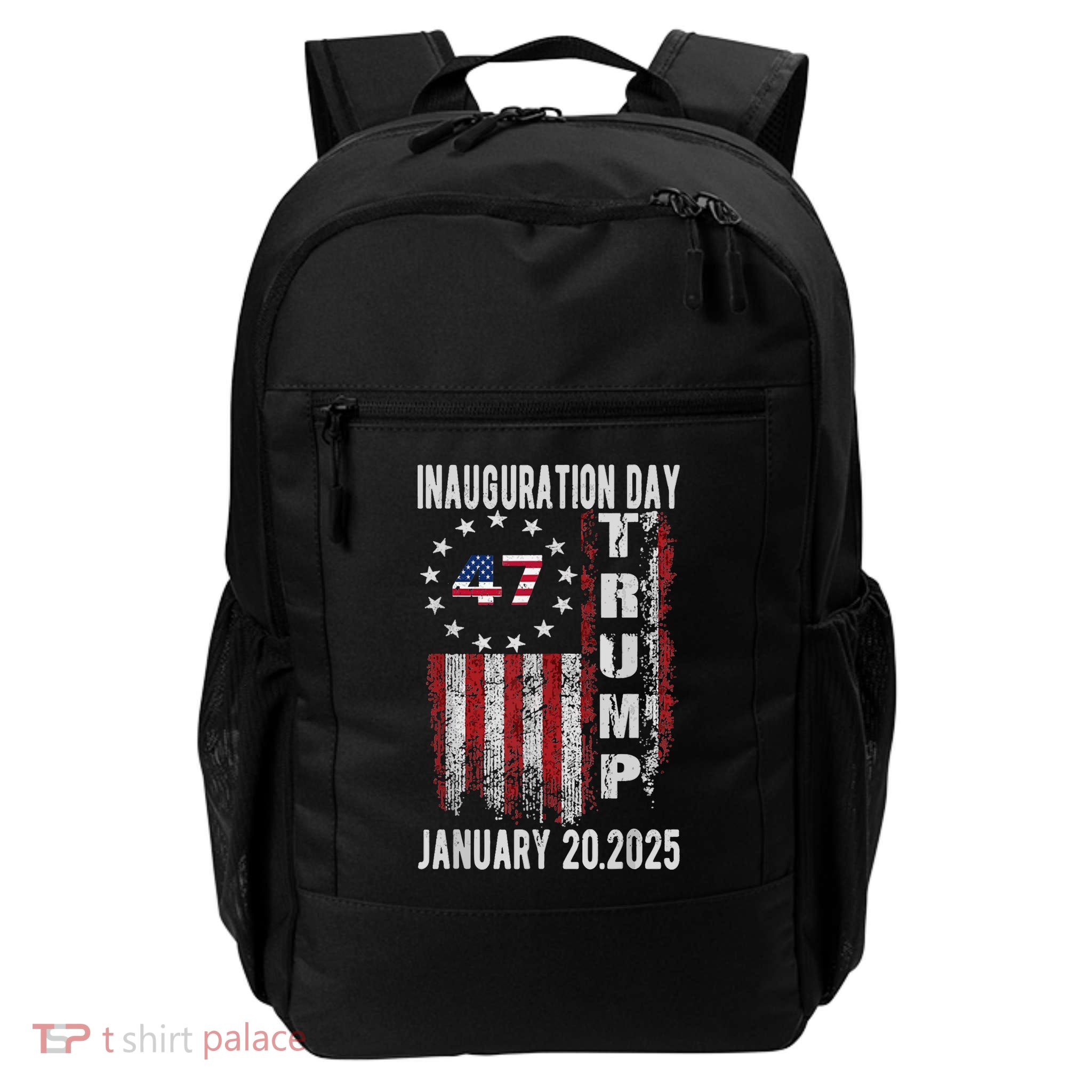 President Donald Trump Inauguration Day 2025 Vintage Flag Backpack