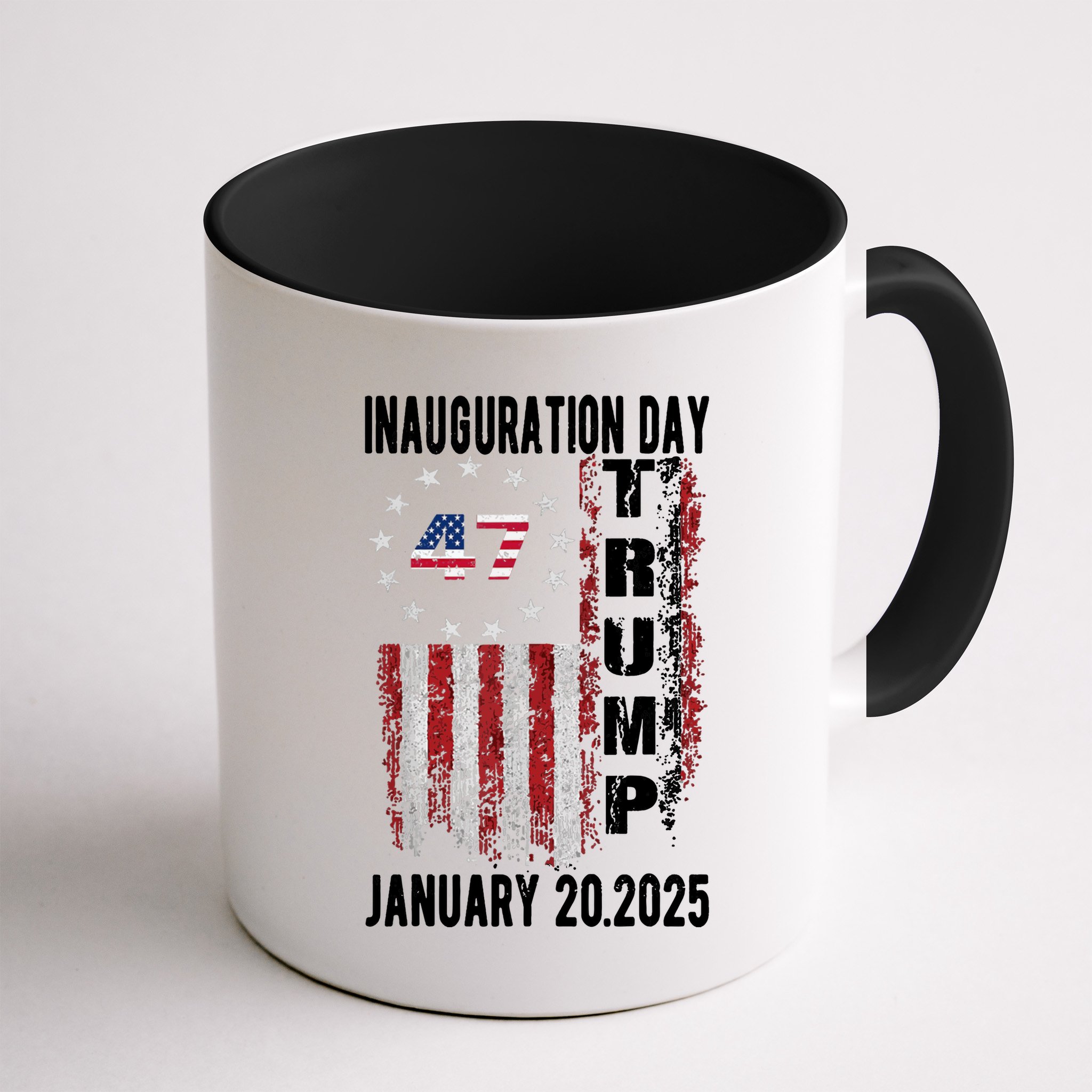 President Donald Trump Inauguration Day 2025 Vintage Flag Mug