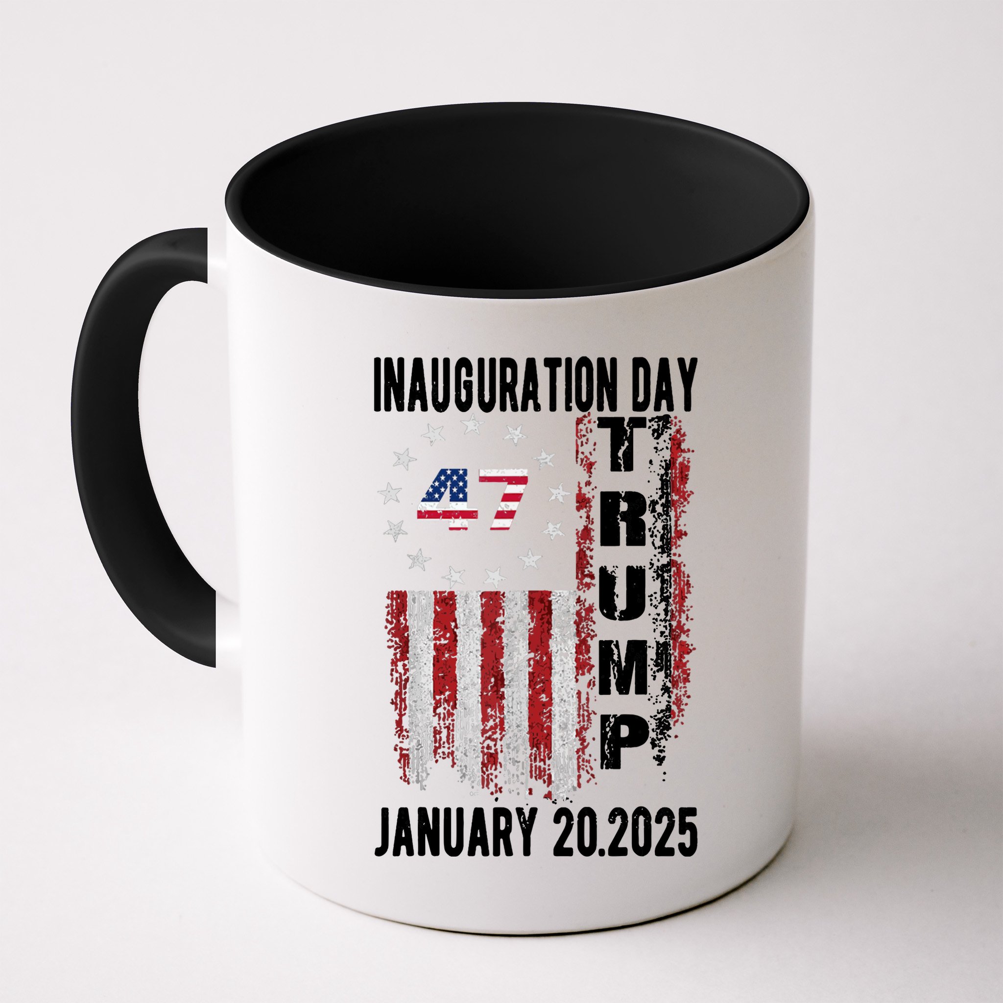 President Donald Trump Inauguration Day 2025 Vintage Flag Mug