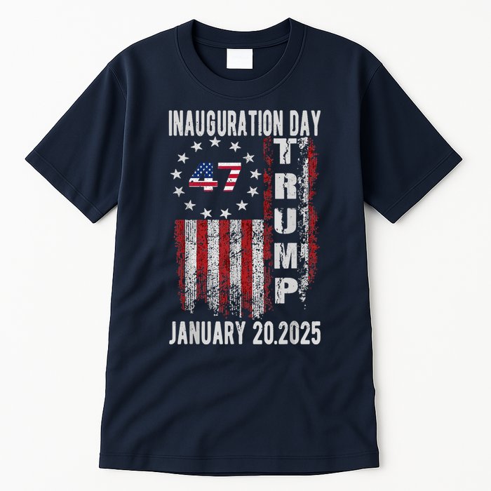 President Donald Trump Inauguration Day 2025 Vintage Flag Tall T-Shirt