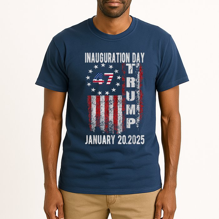 President Donald Trump Inauguration Day 2025 Vintage Flag Tall T-Shirt