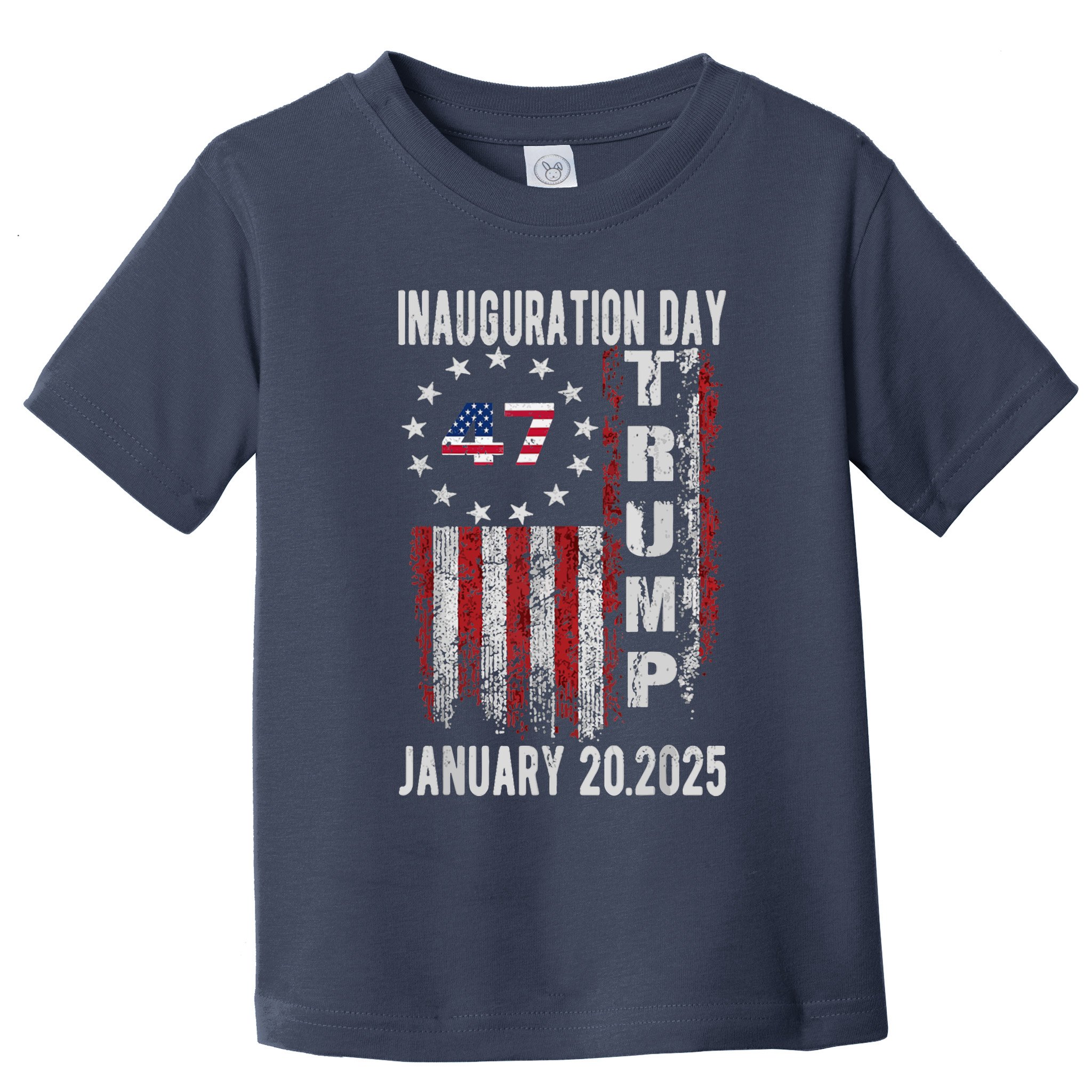 President Donald Trump Inauguration Day 2025 Vintage Flag Toddler T-Shirt