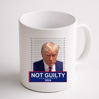 President Donald Trump Mugshot 2024 Not Guilty Supporter Coffee Mug