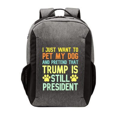 Pro Donald Trump Funny Pet My Dog Republican Conservative Vector Backpack
