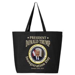 President Donald Trump 47th Inauguration Day 2025 20th 25L Jumbo Tote