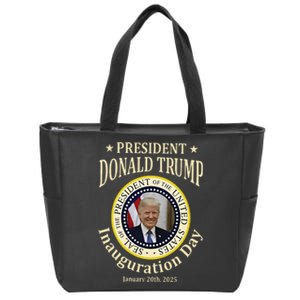 President Donald Trump 47th Inauguration Day 2025 20th Zip Tote Bag