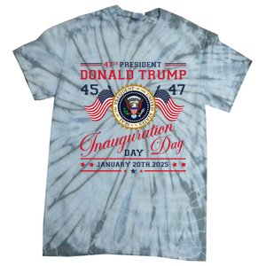 President Donald Trump Inauguration Day 2025 47th Usa Flag Tie-Dye T-Shirt