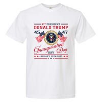 President Donald Trump Inauguration Day 2025 47th Usa Flag Garment-Dyed Heavyweight T-Shirt