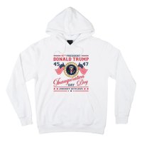 President Donald Trump Inauguration Day 2025 47th Usa Flag Hoodie