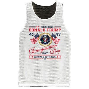 President Donald Trump Inauguration Day 2025 47th Usa Flag Mesh Reversible Basketball Jersey Tank