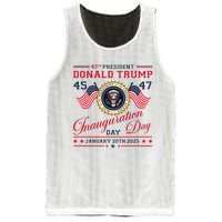 President Donald Trump Inauguration Day 2025 47th Usa Flag Mesh Reversible Basketball Jersey Tank