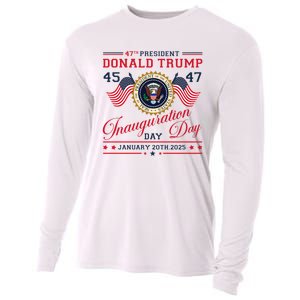 President Donald Trump Inauguration Day 2025 47th Usa Flag Cooling Performance Long Sleeve Crew