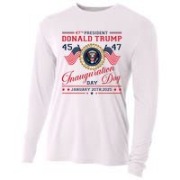 President Donald Trump Inauguration Day 2025 47th Usa Flag Cooling Performance Long Sleeve Crew