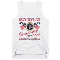 President Donald Trump Inauguration Day 2025 47th Usa Flag Tank Top