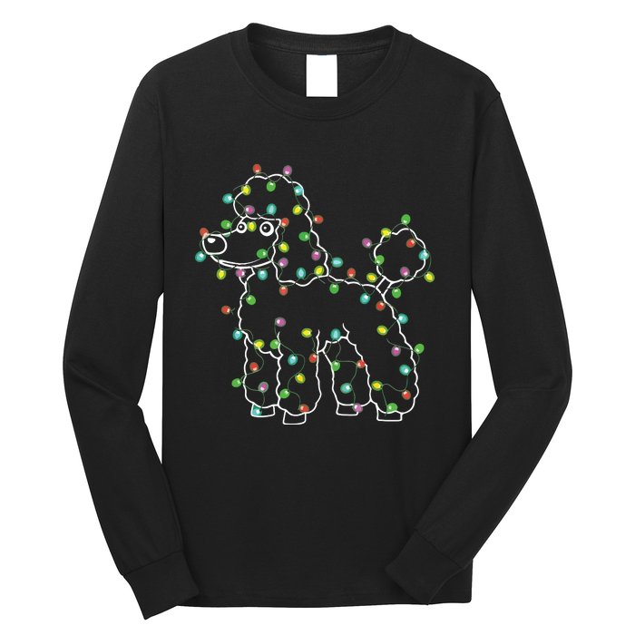 Poodle Dogs Tree Christmas Sweater Xmas Pet Animal Dog Gifts Long Sleeve Shirt