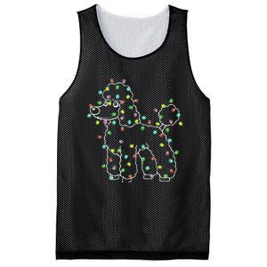 Poodle Dogs Tree Christmas Sweater Xmas Pet Animal Dog Gifts Mesh Reversible Basketball Jersey Tank