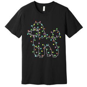 Poodle Dogs Tree Christmas Sweater Xmas Pet Animal Dog Gifts Premium T-Shirt