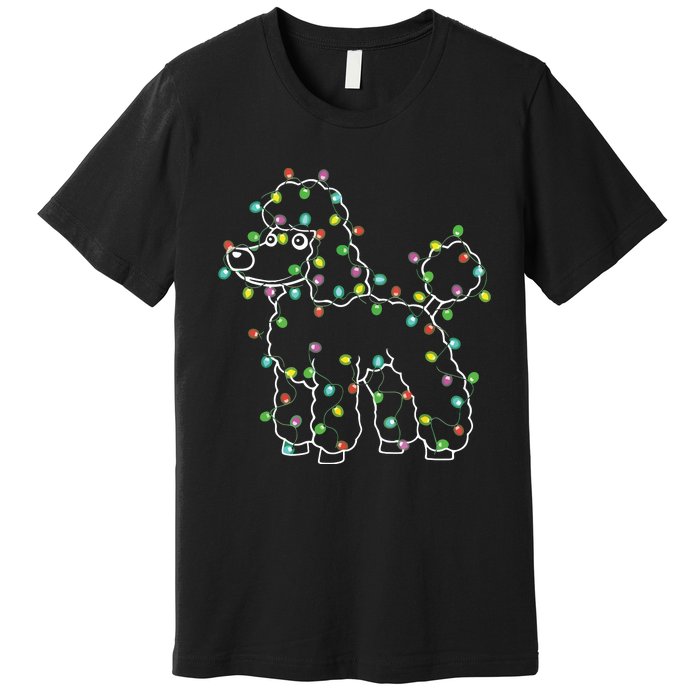 Poodle Dogs Tree Christmas Sweater Xmas Pet Animal Dog Gifts Premium T-Shirt