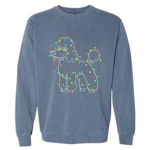 Poodle Dogs Tree Christmas Sweater Xmas Pet Animal Dog Gifts Garment-Dyed Sweatshirt