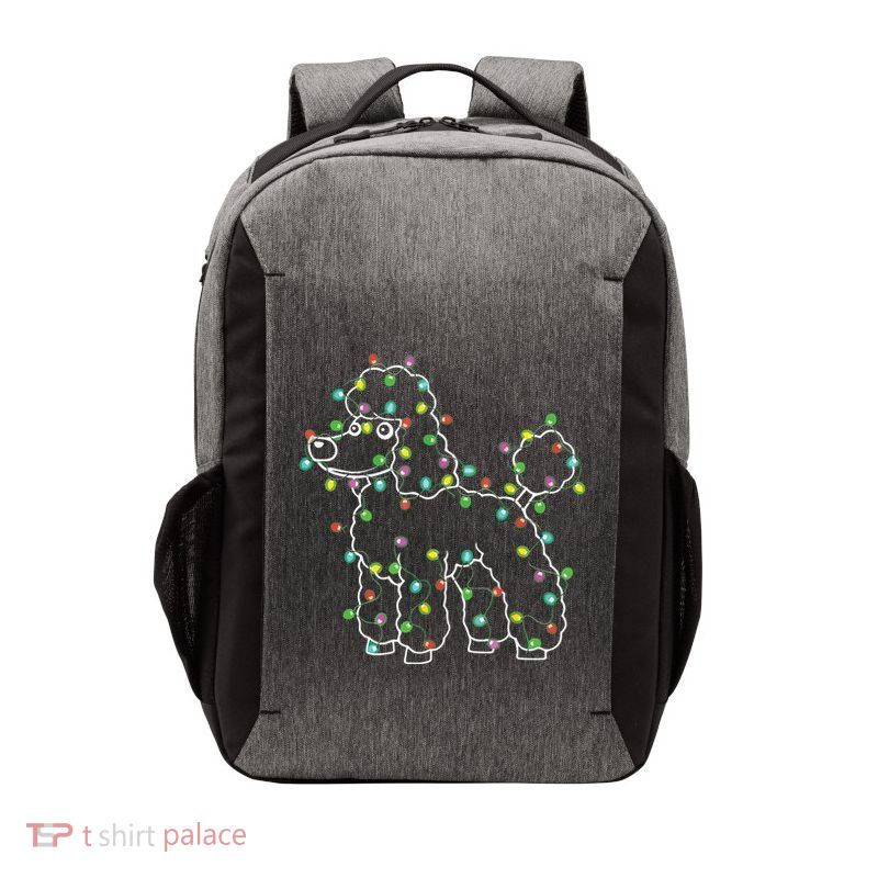 Poodle Dogs Tree Christmas Sweater Xmas Pet Animal Dog Gifts Vector Backpack