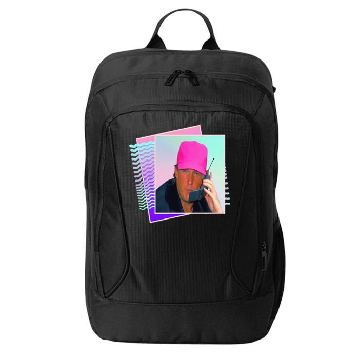 President Donald Trump Retro 80s 90s Graphic City Backpack