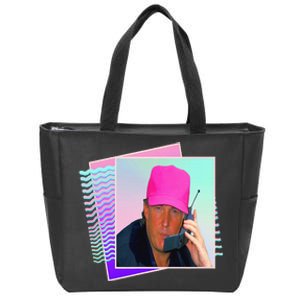 President Donald Trump Retro 80s 90s Graphic Zip Tote Bag