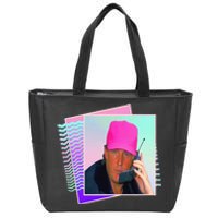 President Donald Trump Retro 80s 90s Graphic Zip Tote Bag