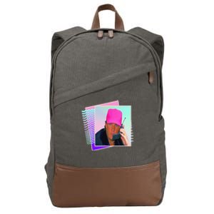 President Donald Trump Retro 80s 90s Graphic Cotton Canvas Backpack