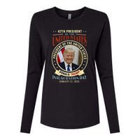 President Donald Trump Inauguration 2025 Memorabilia Womens Cotton Relaxed Long Sleeve T-Shirt