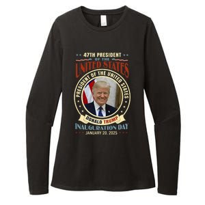 President Donald Trump Inauguration 2025 Memorabilia Womens CVC Long Sleeve Shirt